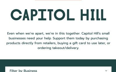 ‘New Supportcapitolhill.com effort launches to connect neighborhood businesses to ‘stay home’ shoppers