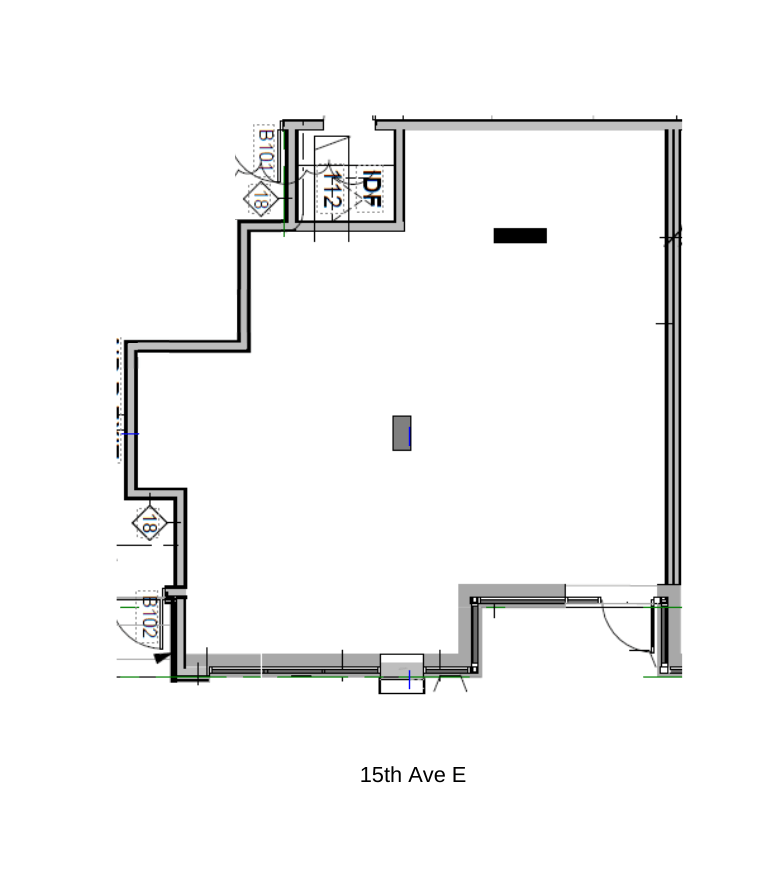 New Hilltop Apartment Floor plan, residential real estate in Capitol Hill, Seattle.
