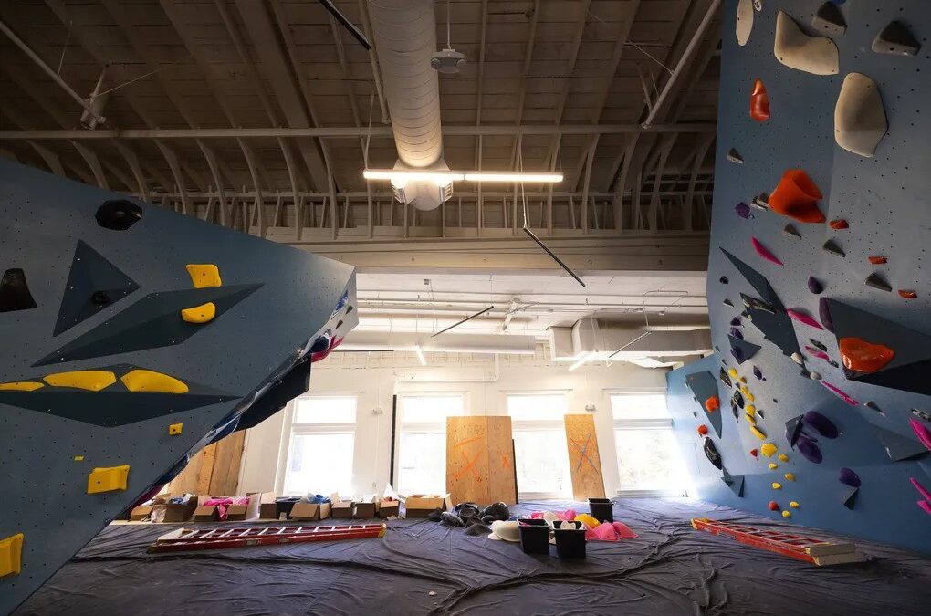 How do you turn a bank into a climbing gym?