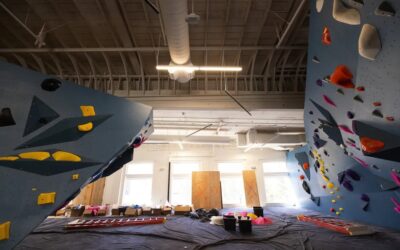 How do you turn a bank into a climbing gym?